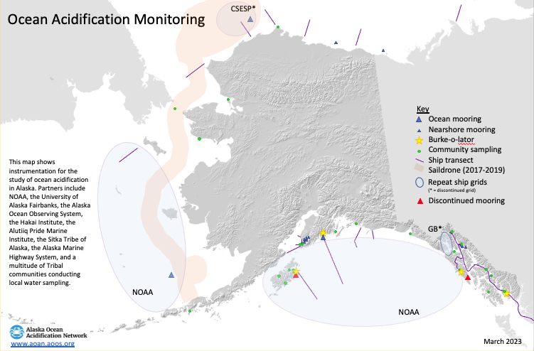 New Map: OA instrumentation in Alaska