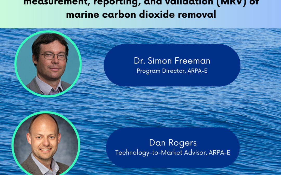 February 13 Webinar: Marine Carbon Dioxide Removal